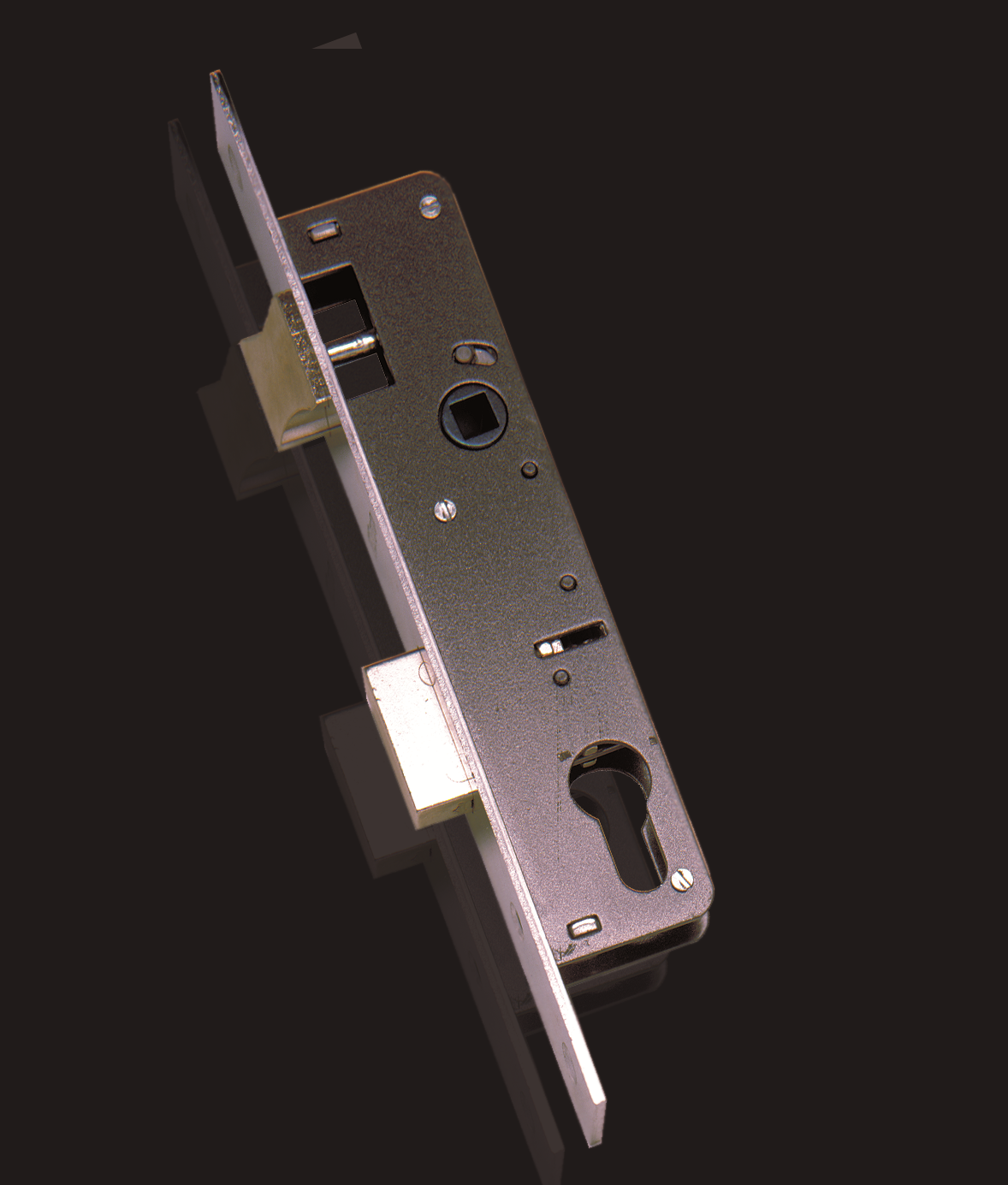 Cerradura de embutir ISEO serie 740 para perfil metálico