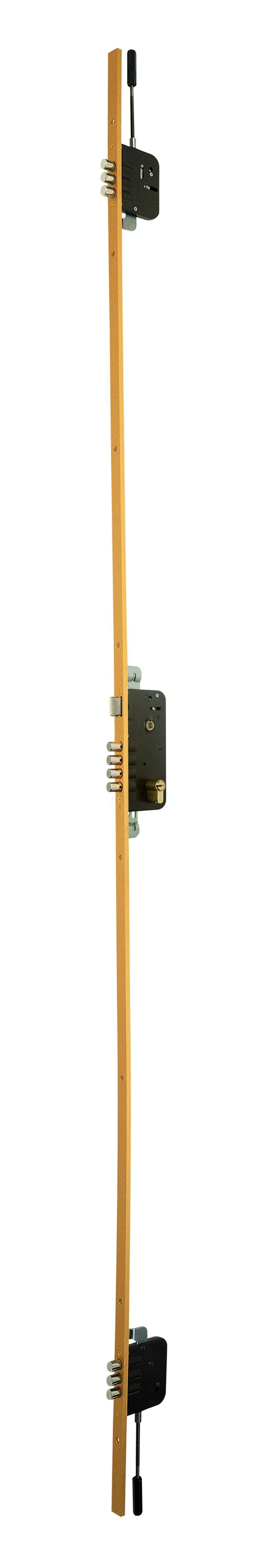Cerradura de seguridad multipunto Yale 8920 en acabado latón