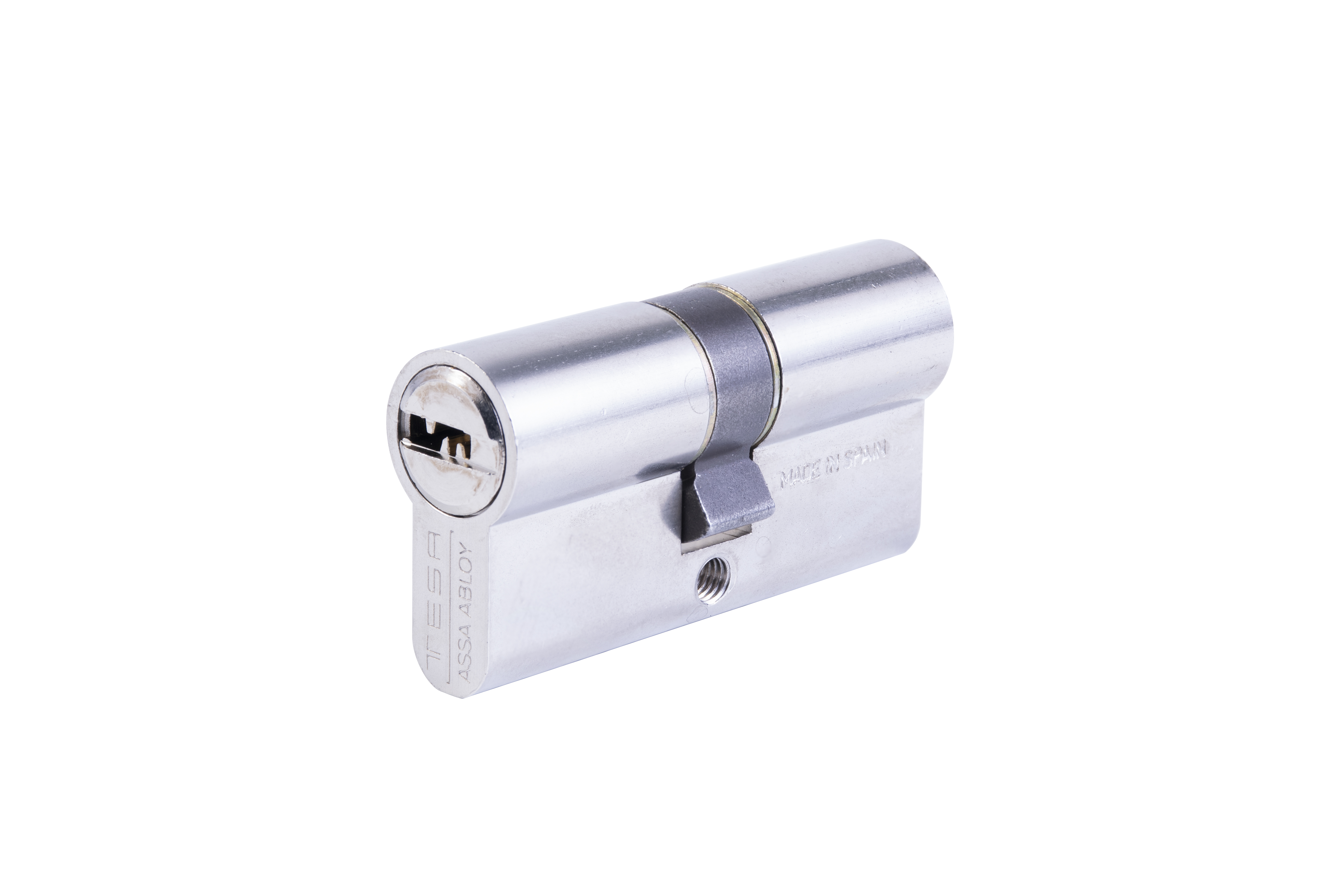 Cilindro TESA T60 — seguridad antibumping llave plana reversible
