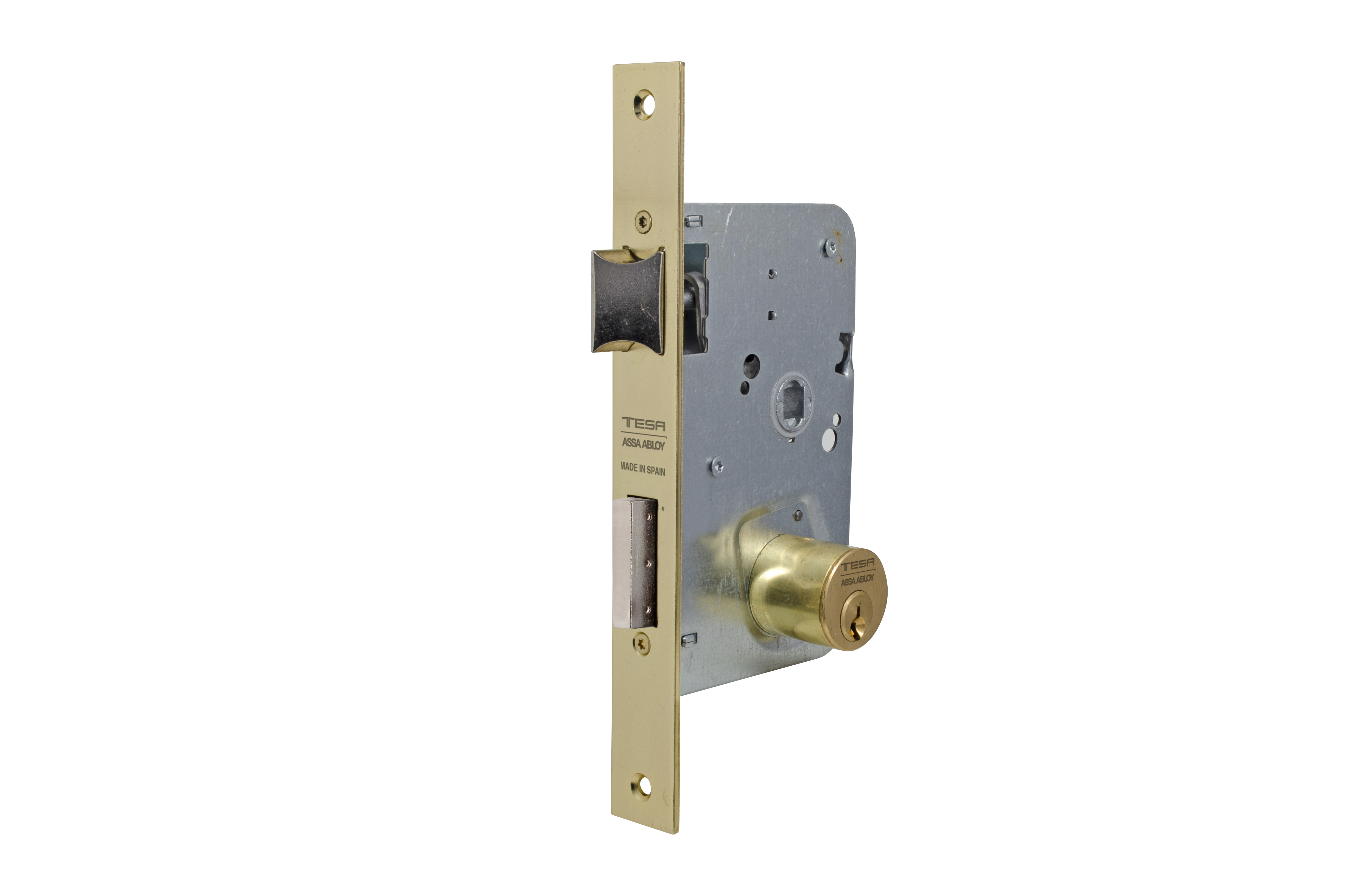 Cerradura TESA 2010 con cilindro para puerta de madera